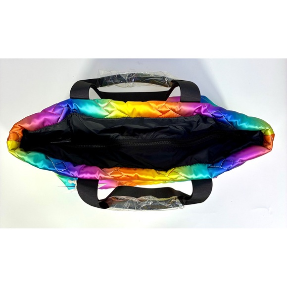 Kurt Geiger London Ombre Rainbow Quilted Shopper Bag Open Miscellaneous NWT - Picture 11 of 16